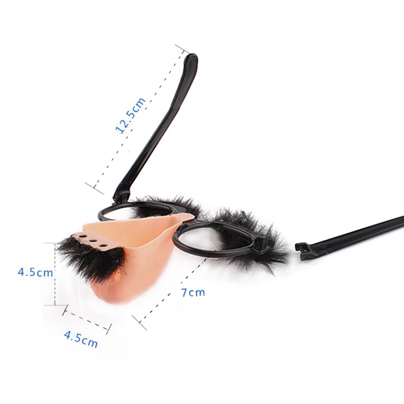 Украшение для Хэллоуина большой нос принадлежности дурака очки бровей Полный