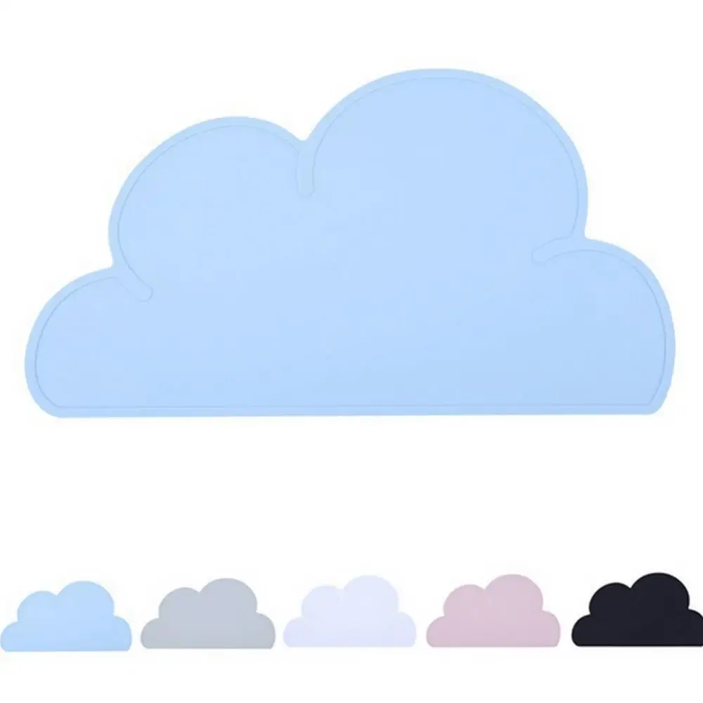 Силиконовая Термостойкая подставка под тарелку с мультяшными облаками чашу для