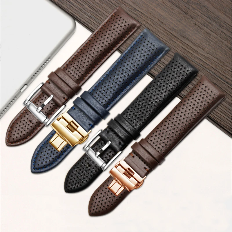 Ремешок Stomatal из натуральной кожи для мужчин и женщин водонепроницаемый браслет с