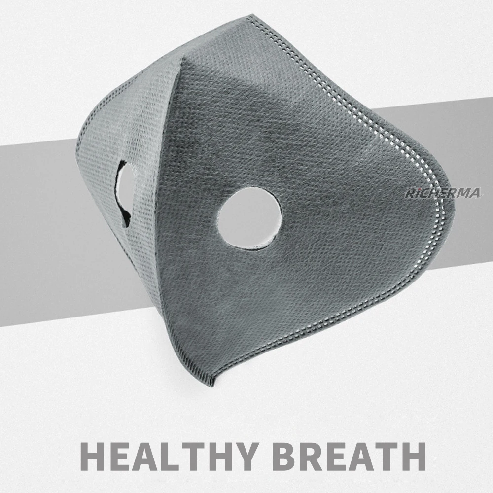 Байкерская велосипедная маска моющаяся Тканевая черная синяя красная дышащая