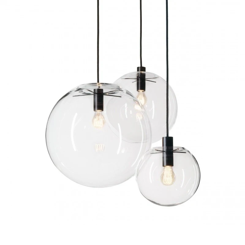 

Modern round Pendant Lights Clear Globe Glass Pendant Lamps Ball LED E27 light Fixtures For Living Room Kitchen nordic lamp