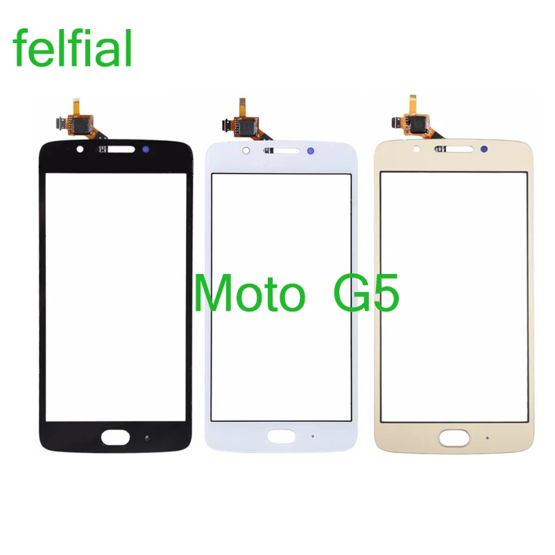 Сенсорный экран для Motorola Moto G5 XT1672 XT1676 XT1670 Сенсорная панель Датчик дигитайзер
