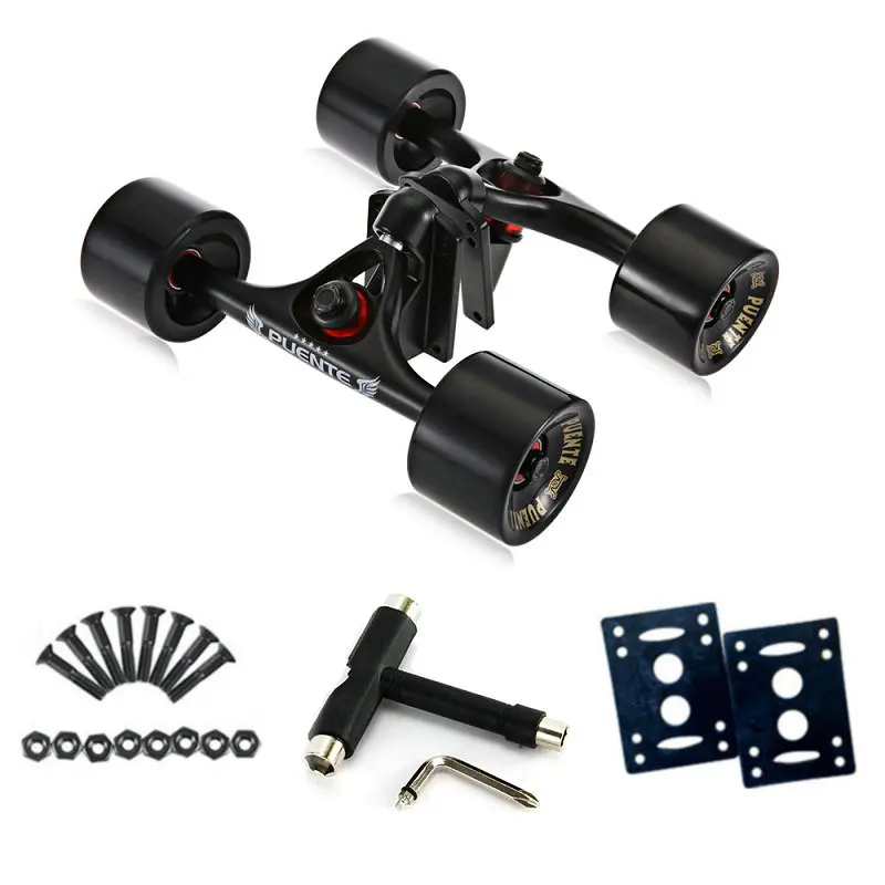 7inch Longboard Bridge 70*51mm Wheels Set Skateboard Trucks 
