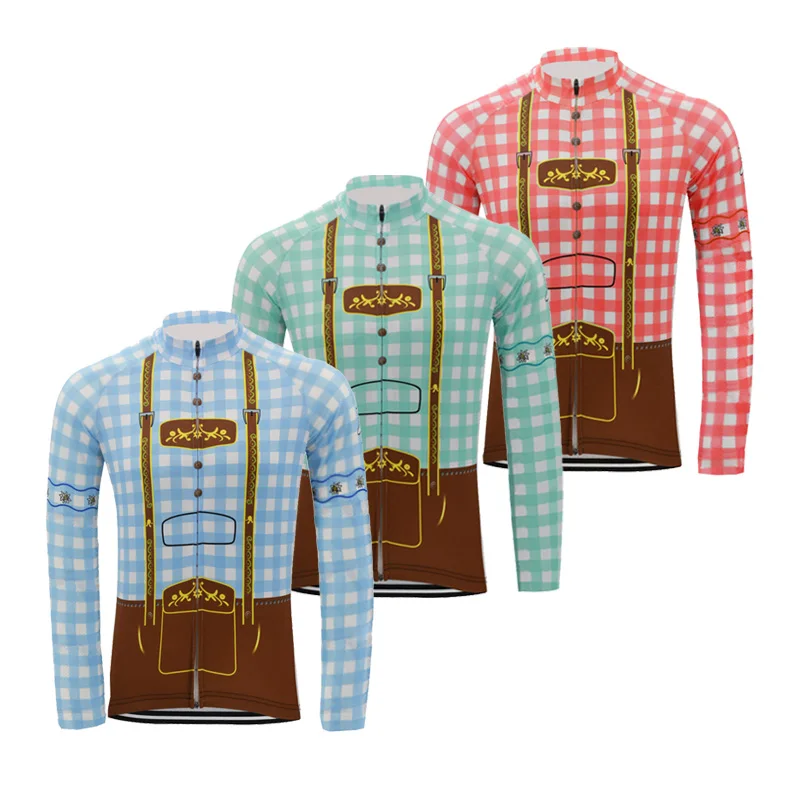 Классическая клетчатая веломайка Мужская зимняя флисовая и без флиса с длинным