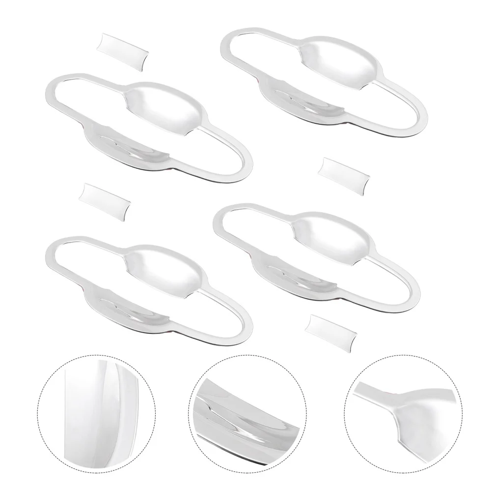 

4pcs Stainless Steel Car Handle Protective Cover Auto Handle Sticker