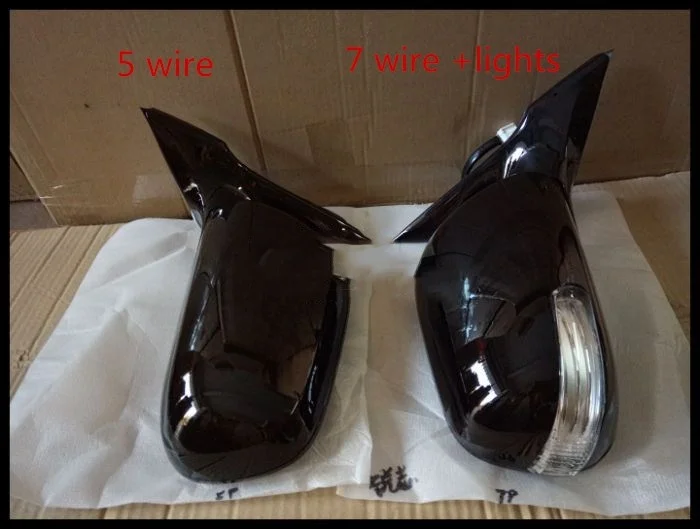 

Автомобильное боковое зеркало заднего вида Eosuns со светодиодным поворотным сигналом и электрическим + регулируемый объектив складной + с подогревом для Toyota Mark x Reiz 2005-09