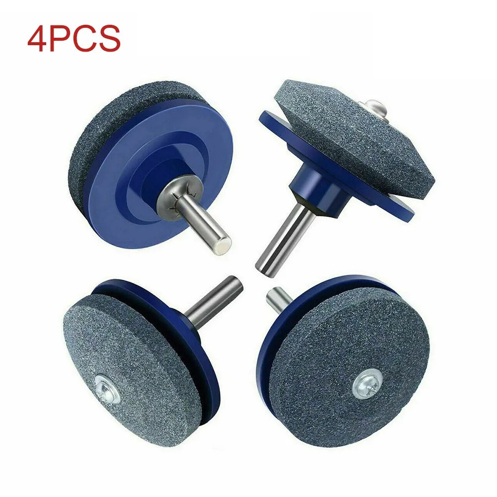 

4pcs For Sharpener Faster Lawn Mower Sharpener Grinding Lawnmower Universal Grinding Rotary Drill Cuts Blade Rotary