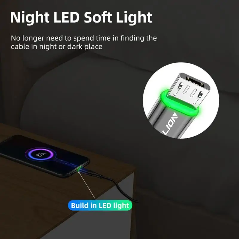 3а Быстрая зарядка 3 типа USB кабель мобильный телефон для передачи данных Xiaomi Huawei