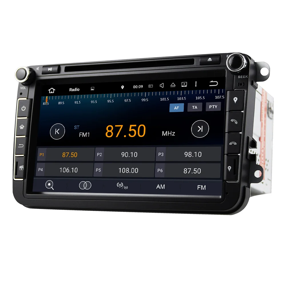 Автомобильный dvd плеер Eunavi 2 Din Android 9 0 VW для Polo Jetta Tiguan passat b6 cc fabia стерео GPS Гб ОЗУ Wi Fi