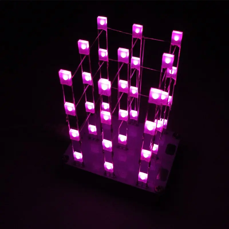 

DIY Electronic Kit Touch Control 3x3x4 Cube Multicolour LED Light Cubes Diy Kits
