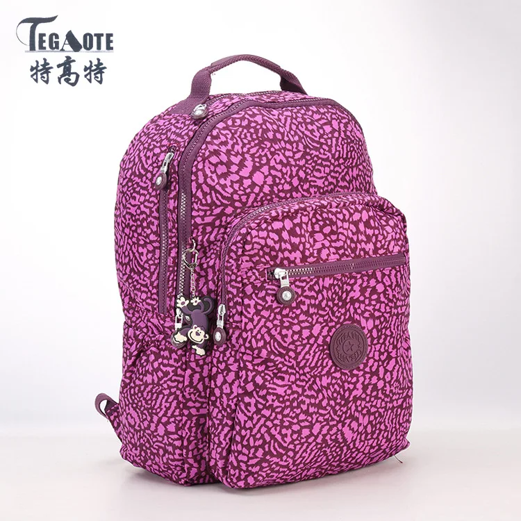 TEGAOTE, женский рюкзак для девочек-подростков, нейлоновые рюкзаки, Mochila Feminina, женский рюкзак для путешествий, школьный рюкзак, Sac A Dos - Цвет: 12