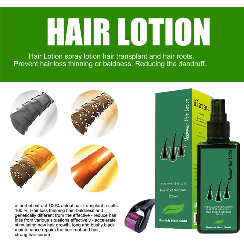 Лосьон Neewwon средство для быстрого роста волос спрей против выпадения корни 120 мл