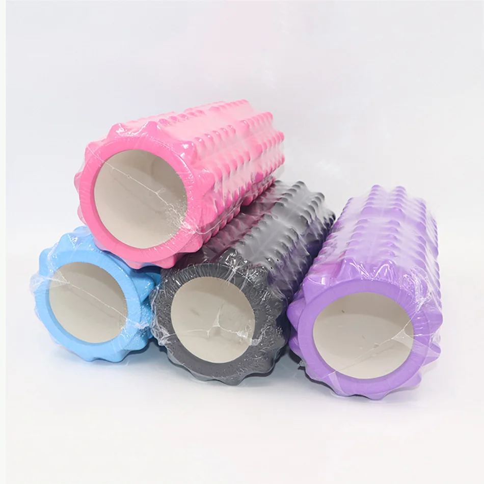 Ролик для йоги фитнеса Пилатеса пенопластовый тренировок тренажерного зала