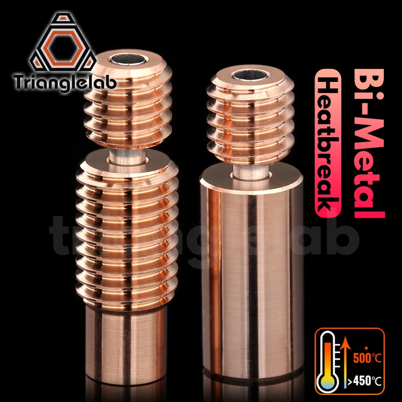 Trianglelab Bi-Metal Heatbreak биметаллический теплоразрыв для E3D V6 HOTEND нагревательный блок Prusa