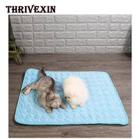 pet dog pad summer ice mat cat puppy cooling beds cushion carpet mats soothing cool soft plaid blanket accessories pet supplies