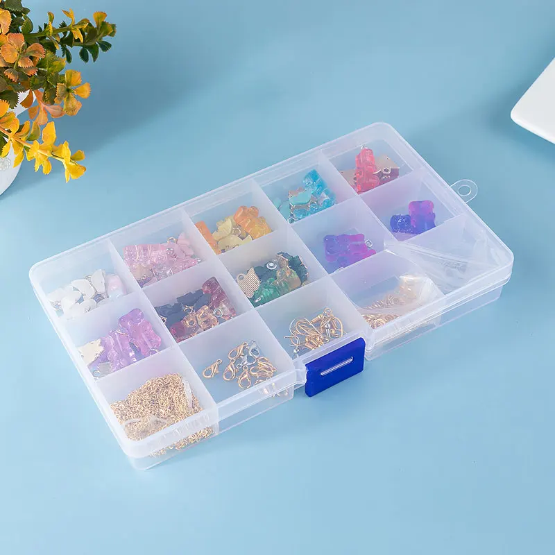 

YEYULIN Colorful Butterfly Bear Charms Boxed Pendant Set for DIY Party Wholesale Handwork Making Jewelry Accessories