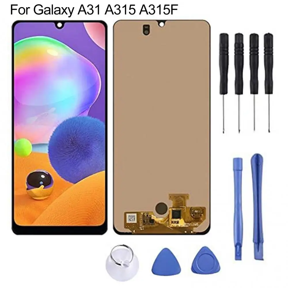 amoled lcd display digitizer assembly parts replacement for samsung galaxy a31 touch screen phone accessories for mobile phones free global shipping