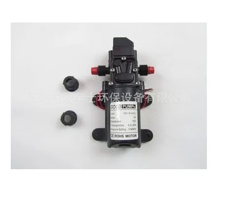 Screw thread DC 12 В 130PSI 6 л/мин водяной насос высокого давления Мембранный Насос самовсасывающий насос автоматический переключатель 72 Вт - Напряжение: Screw thread