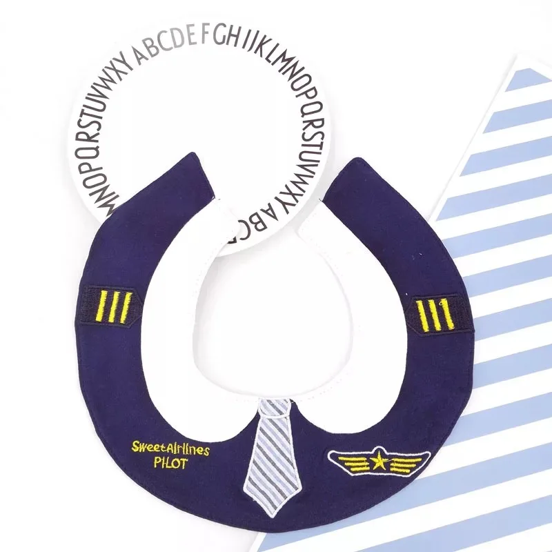 Японский ребенок 360 круглый вращающийся нагрудник из чистого хлопка детский слюнявчик полотенце кружева маленькая принцесса Поддельный Воротник, может вышивать имя