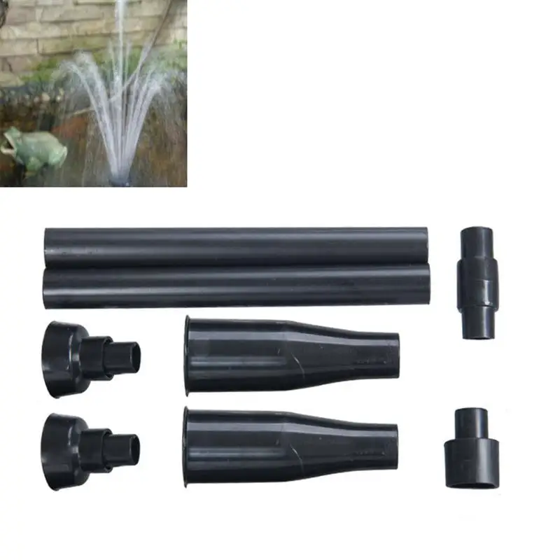 8 Pcs Fountain Pump Nozzle Set Water Spray Heads for Pond Submersible Pool | Дом и сад