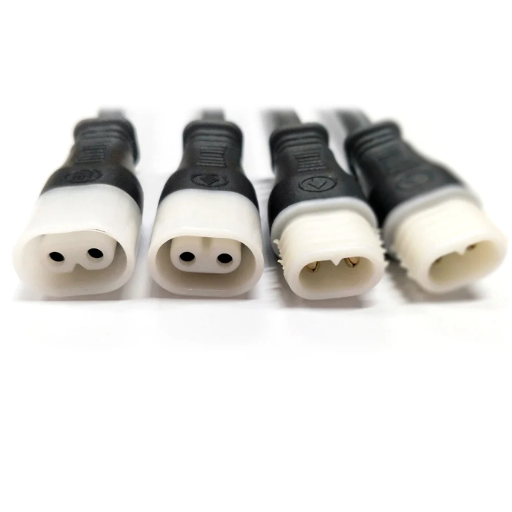 

5Pair IP65 Waterproof 2 Core 2PIN 20CM Power Cord Led Strip Wire Connector