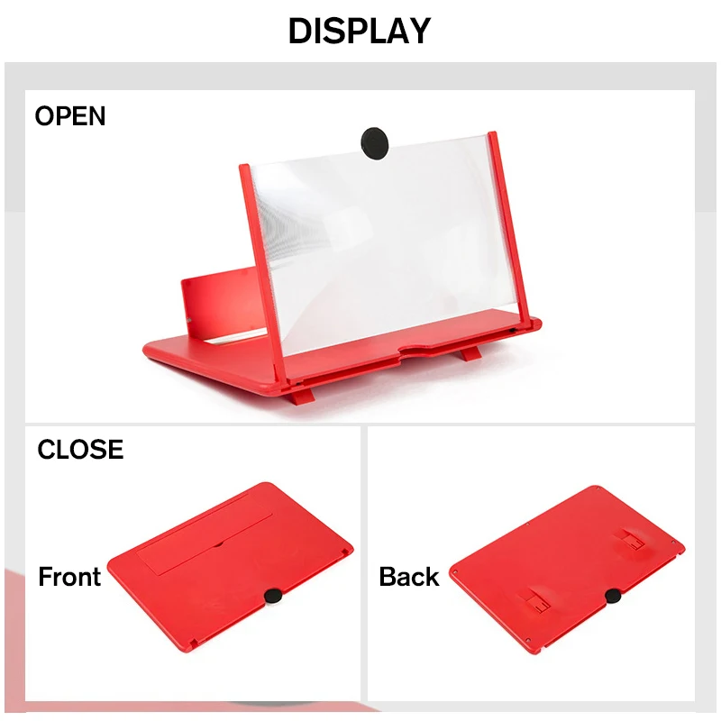 

NEW 3D Screen Amplifier Mobile Phone Magnifying Glass HighDefinition Stand for Video Folding Screen Anti Slip Protection Holder