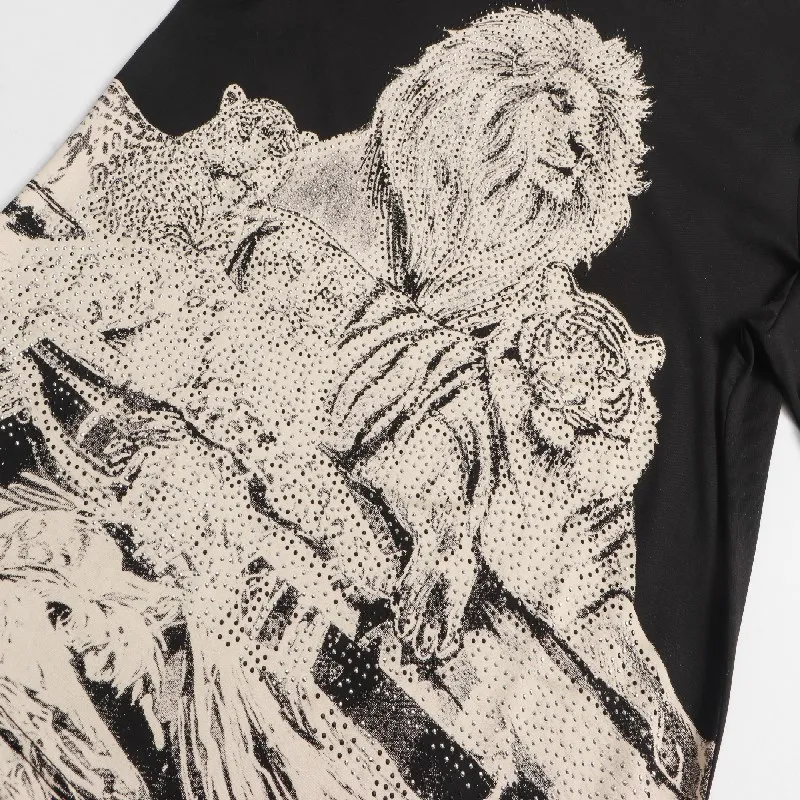 

Summer Men T-shirt Skull Short Sleeve 3D Printing Pure Cotton Round Neck Plein T-shirt Men's Fashion Street Sports Short Sleeve