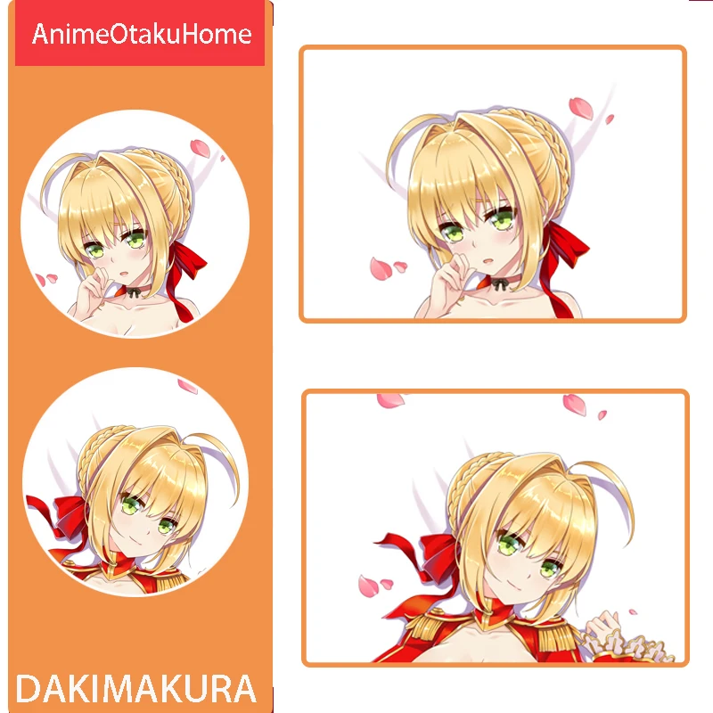 

Anime Game Fate/EXTRA Nero Claudius Throw Pillow Cover Hugging Body Pillowcase Otaku Bedding Decoration Dakimakura Pillow Case