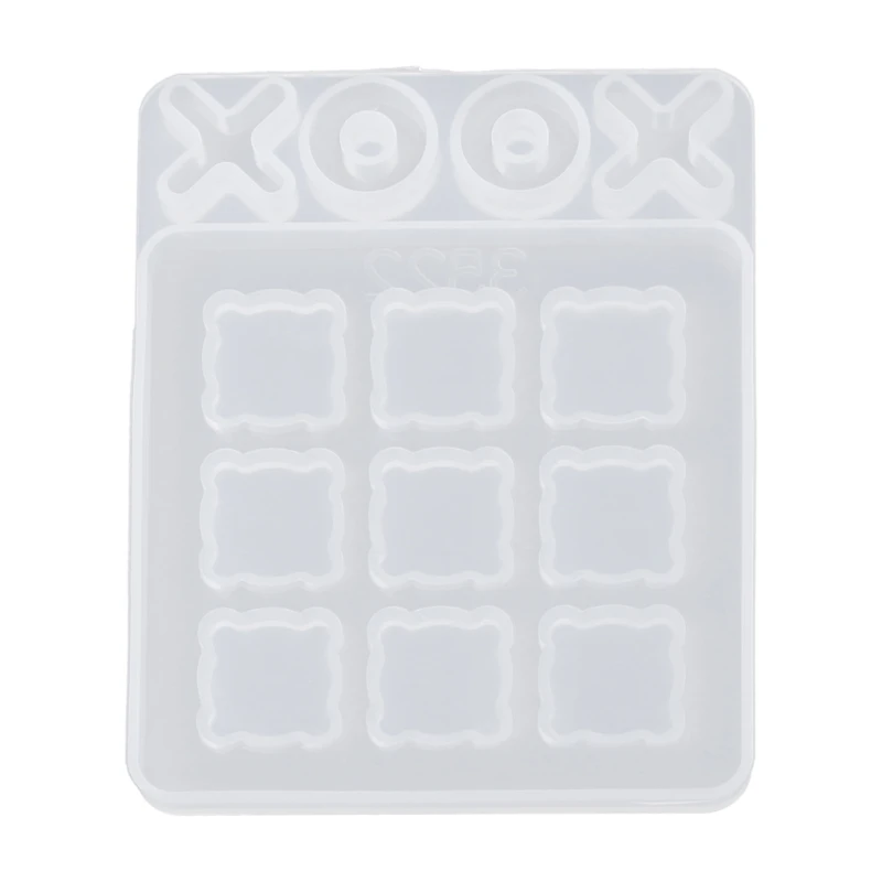 

Tic Tac Toe Molds for Resin Casting Small O X Board Game Silicone Mold DIY Craft