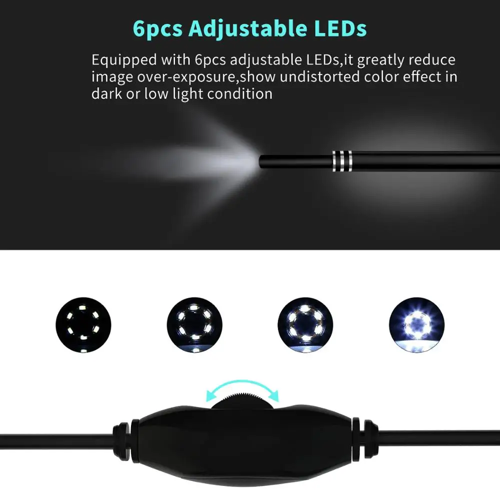 Эндоскоп для чистки ушей 3 в 1 USB Android Type-c HD визуальная Ушная ложка