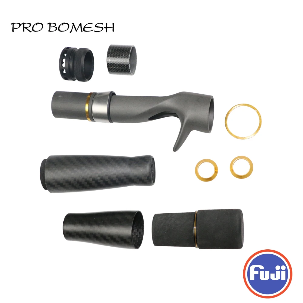 Pro Bomesh 1 комплект Fuji ACS ECS катушка сиденье из углеродного волокна сплит-ручка прикладочная ручка литье ручка комплект DIY Удочка аксессуар