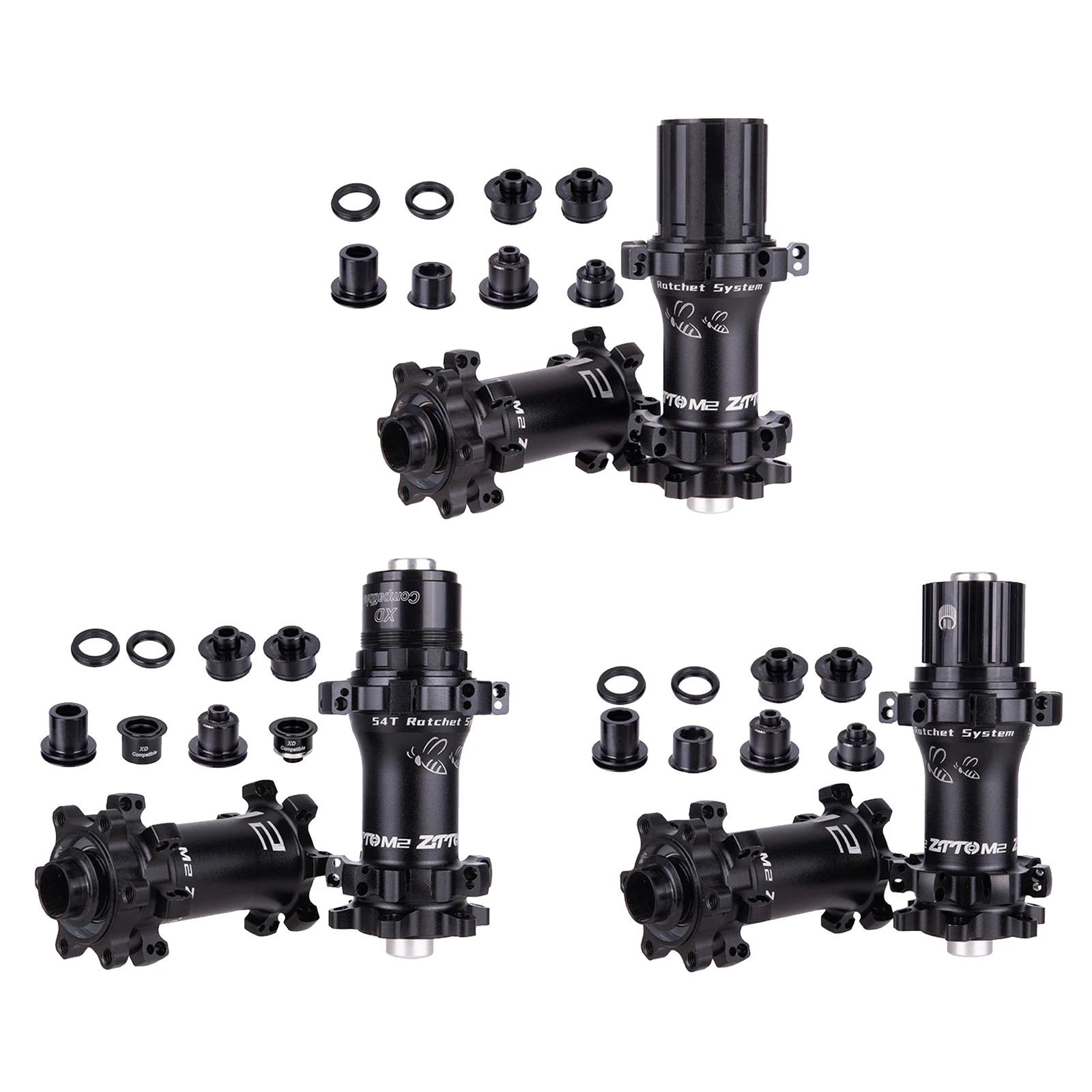 

Bike Freehub Bicycle 28H Straightpull Hub QR Front Rear Aluminium Alloy Hubs