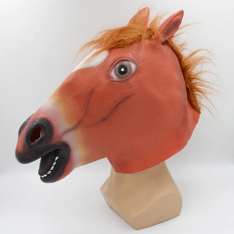 

Лошадиная маска для косплея на Хэллоуин в форме подковы страшная Маска анфас лошадь головные уборы Вечерние Маски Животных Костюмы для кос...