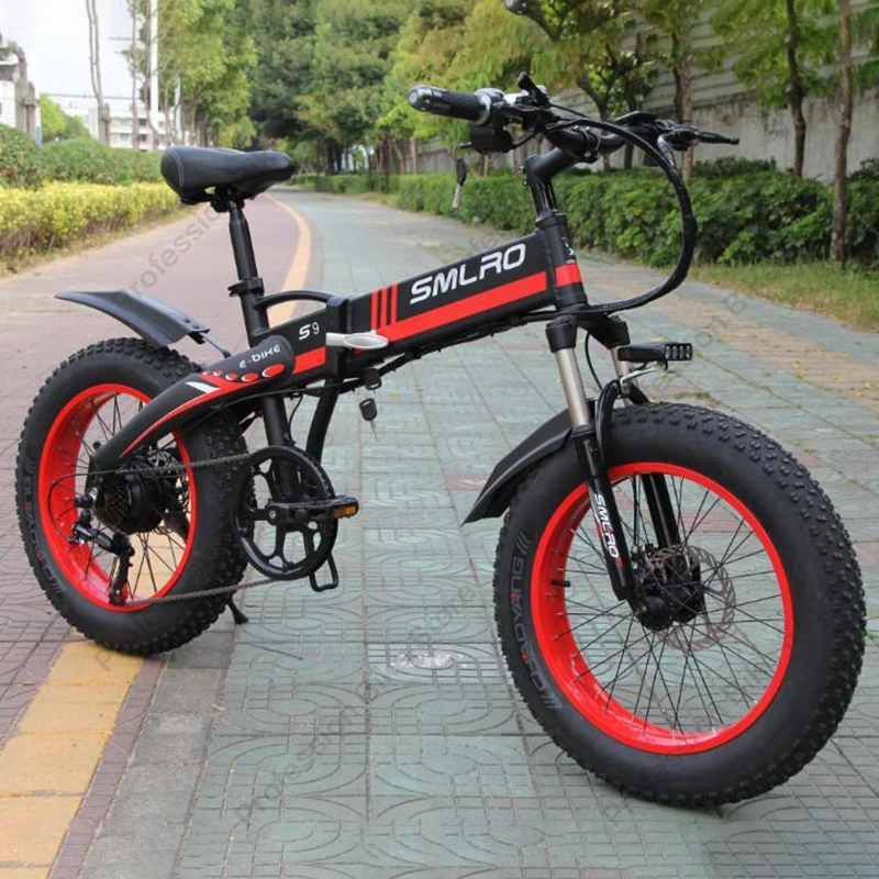 Online SMLRO S9F S9 Elektrische Bike 20 Zoll Rad Erwachsene Folding Berg Fett Fahrrad 800W 48V 15AH Straße E-Bike Elektromobil Mobilität