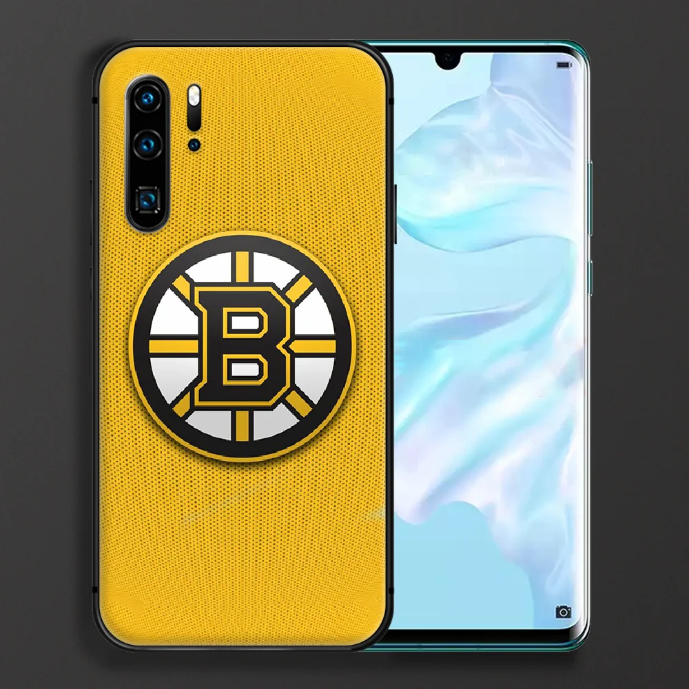

Boston Bear Hockey team Phone case For Huawei P Mate Smart 10 20 30 40 Lite Z 2019 Pro black prime tpu cover 3D back silicone