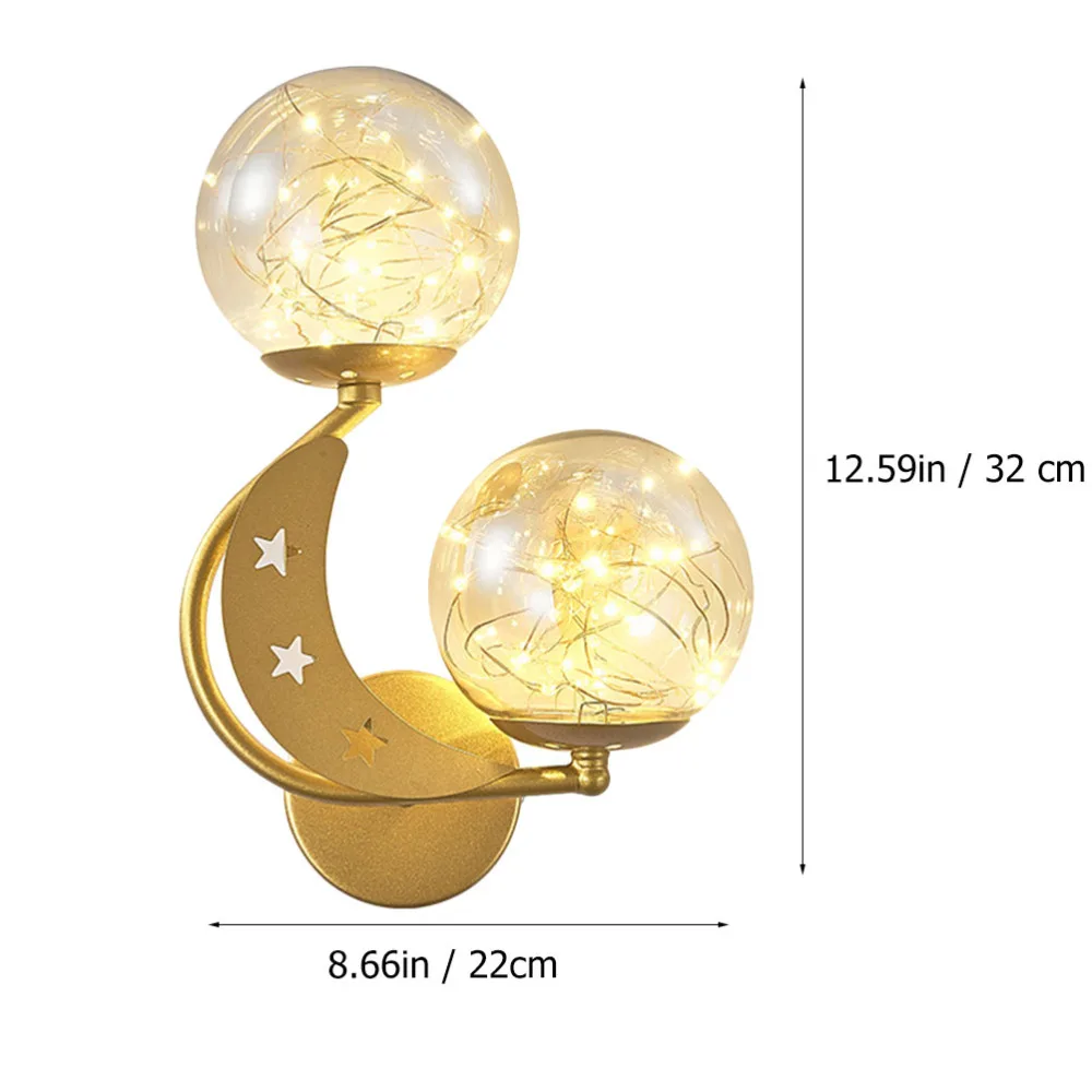 

1Pc Decorative Wall Lamp Household Wall Light Adornment for Living Room Golden