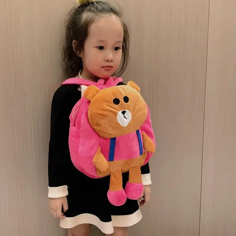 

2-6 years child Cute cartoon small backpack child zipper purse beautiful backpack plush soft backpack child gift backpack