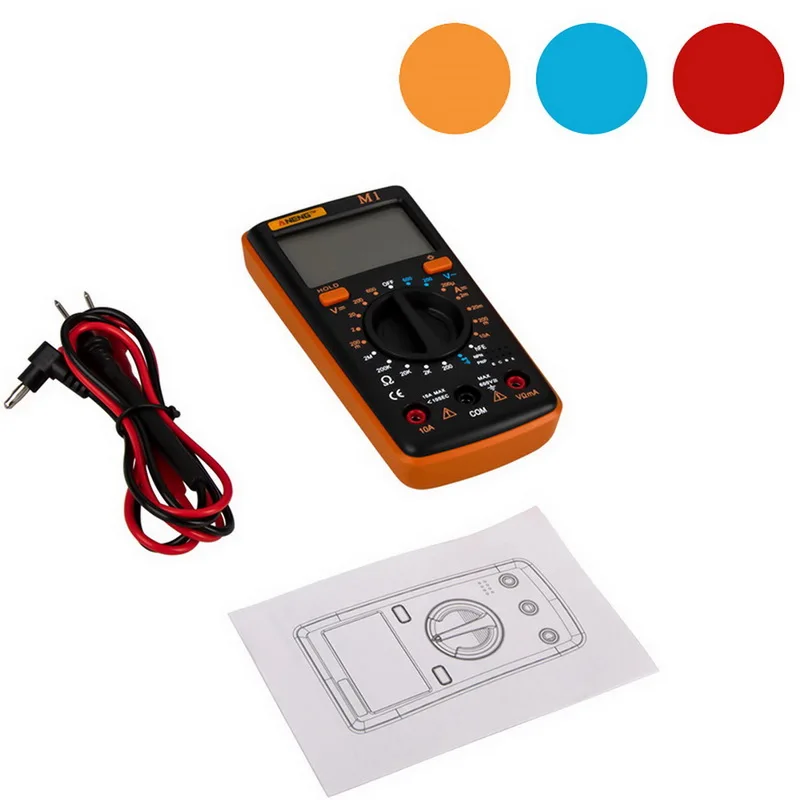Digital Multimeter M1 A830L Portable Multimeters Handheld Tester Intelligent Multimetro With Test Lead Large Lcd Display | Инструменты