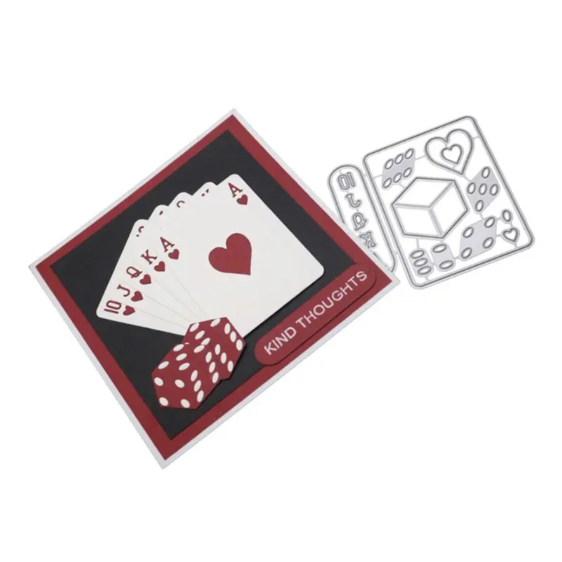 Покерный Скорпион металлические режущие штампы трафарет для скрапбукинга штамп