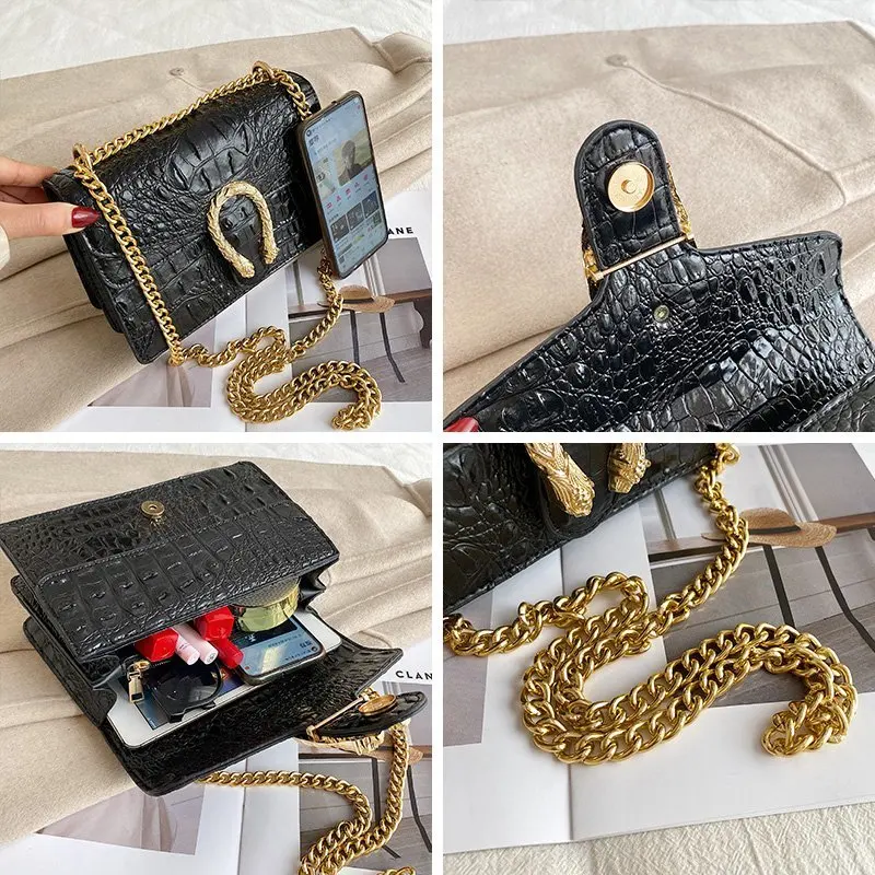 

New Women's Designer Shoulder Bag PU Leather Zipper Hasp Female Crossbody Tote Phone Sachet Messenger Bag Luxury Classic Handbag