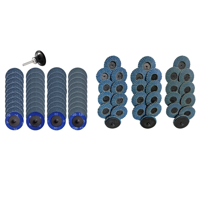 

Promotion! 41Pcs Roloc Quick Change Discs Set 2 Inch Zirconia Sanding Discs & 30 Pcs 2 Inch Quick Change Flap Disc 40/80/120 Gri