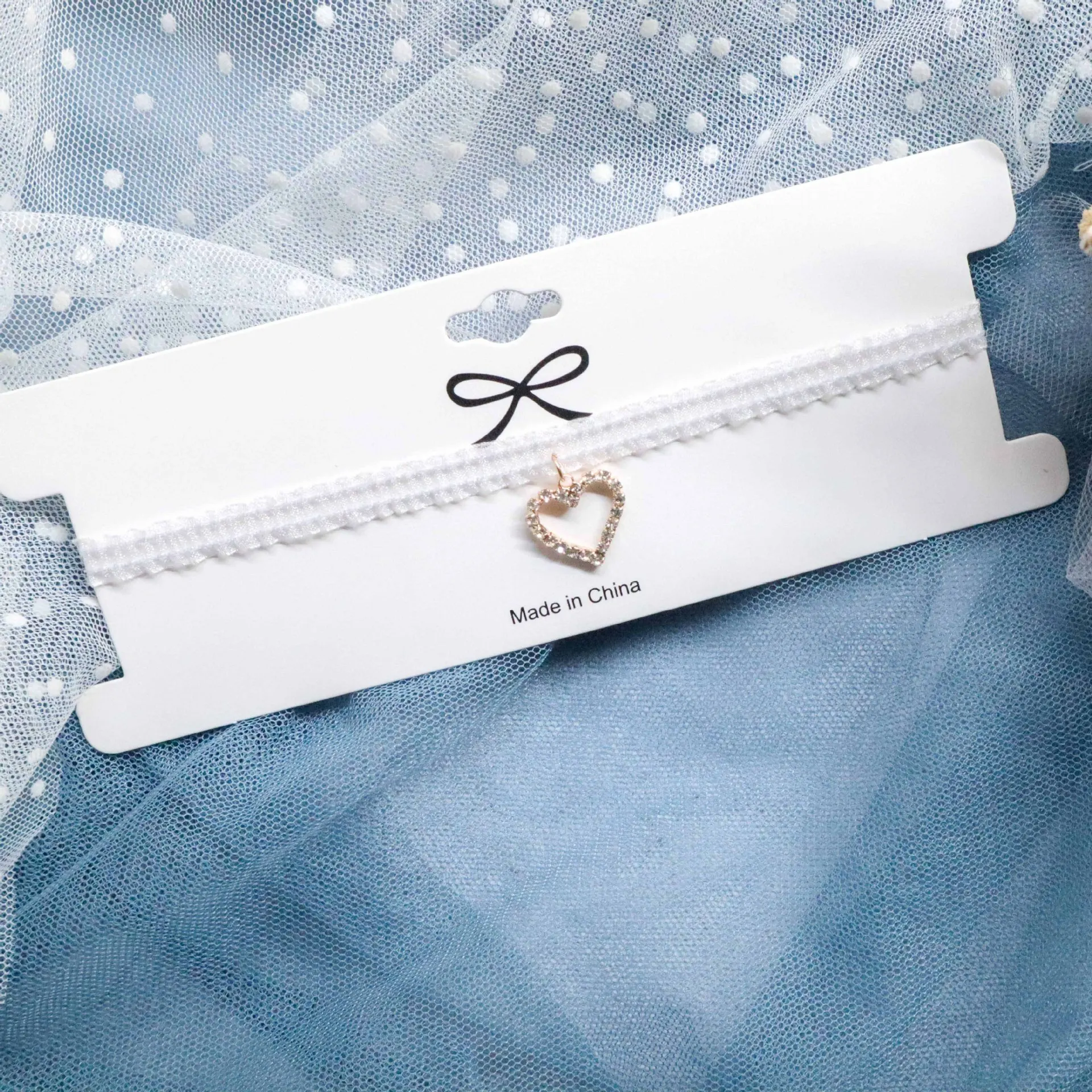 Новинка креативные ювелирные изделия с кружевами Холодное сердце белое ожерелье