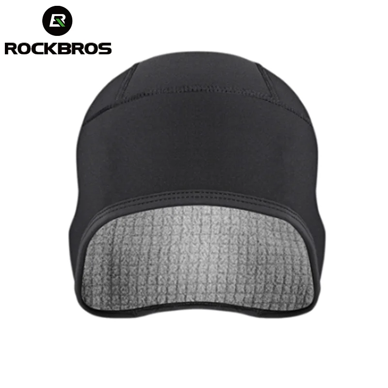ROCKBROS теплая велосипедная Кепка Спортивная Кепка s велосипедная флисовая мужская шапка зимняя Лыжная Шапка Повязка для езды Бандана Балаклава