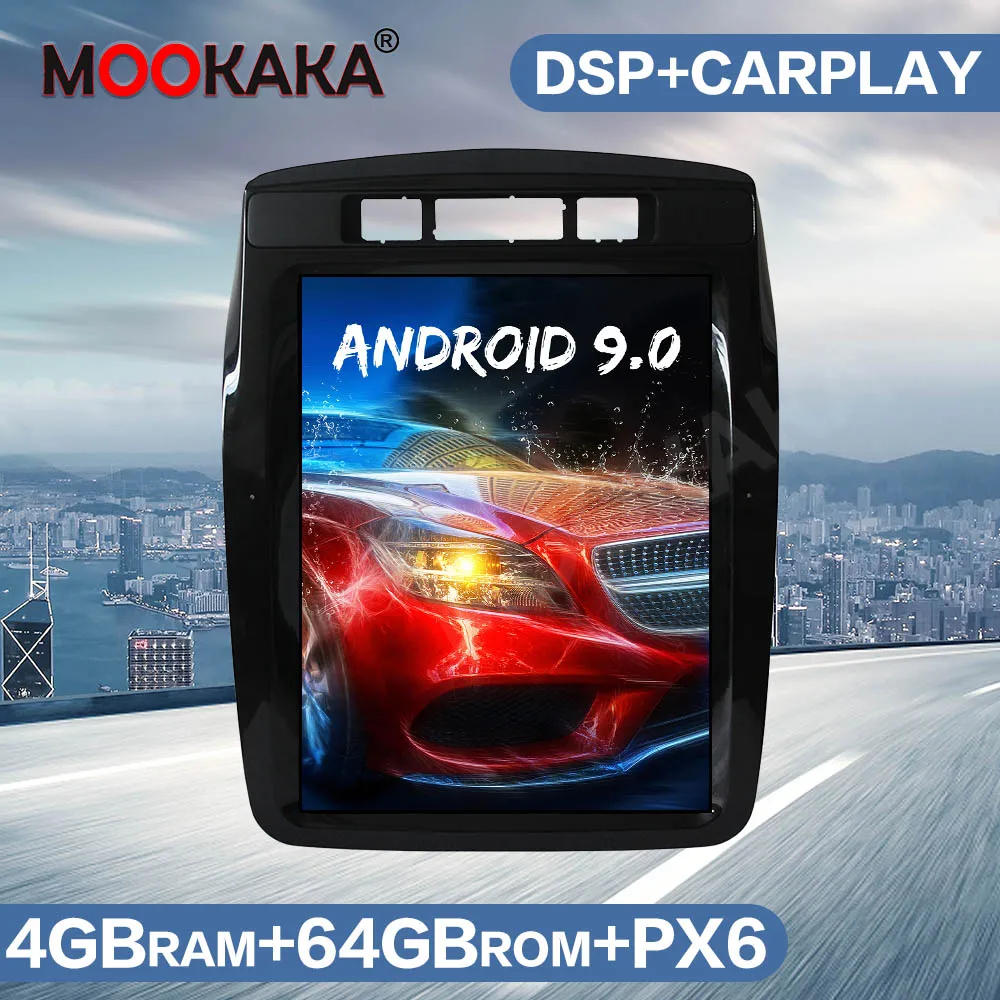 Автомобильная Мультимедийная система PX6 экран Tesla Android 9 0 радио для Volkswagen/VW Touareg 2010