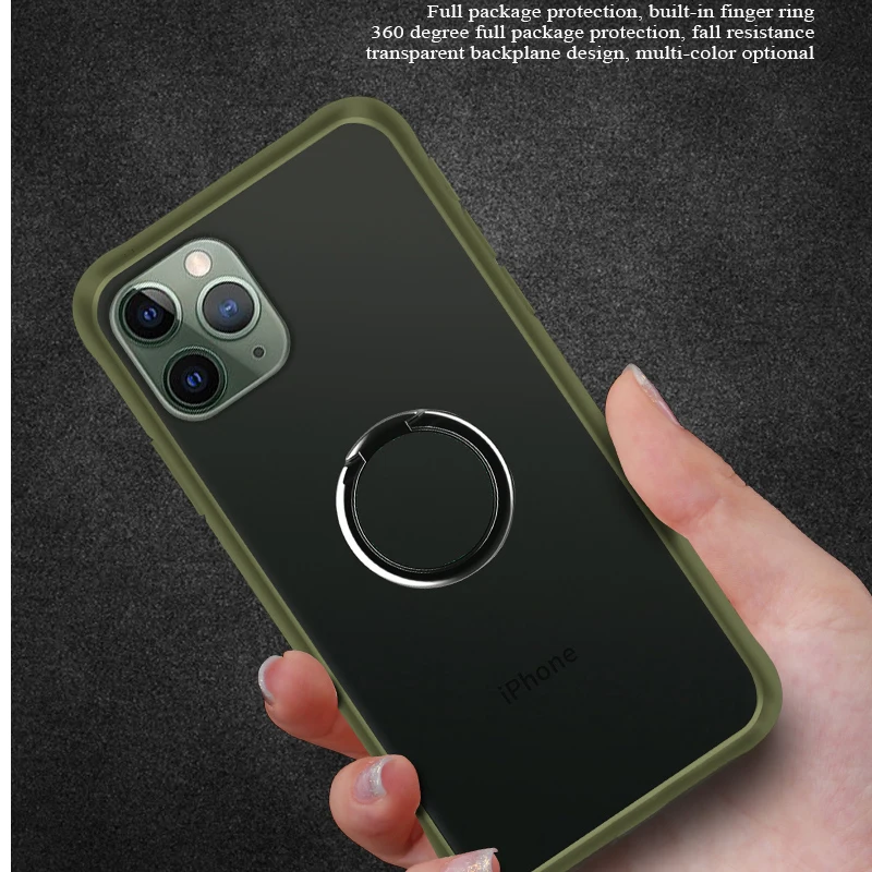 Новый чехол для iPhone 11 на магните с отделениями карт телефона кольцевым Пряжка Pro/11