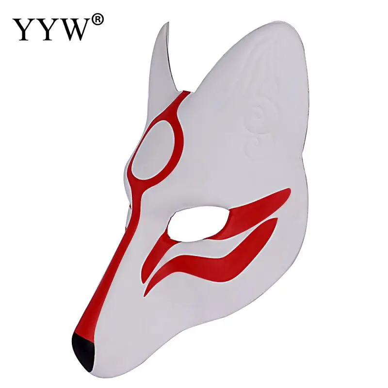 Лисья маска для вечеринки маскарадные маски в виде животных Хэллоуина с рисунком