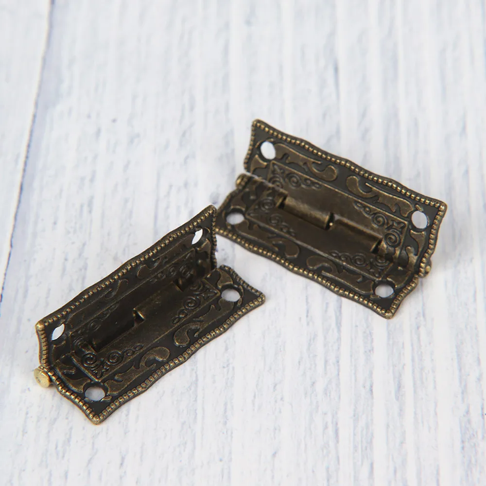 4 шт. бронзовые шарниры в античном стиле для украшения ящика двери шкафа