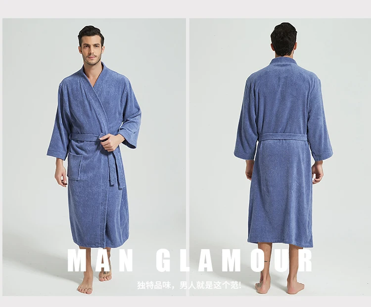 quimono sólido toalha sleepwear banho longo robe