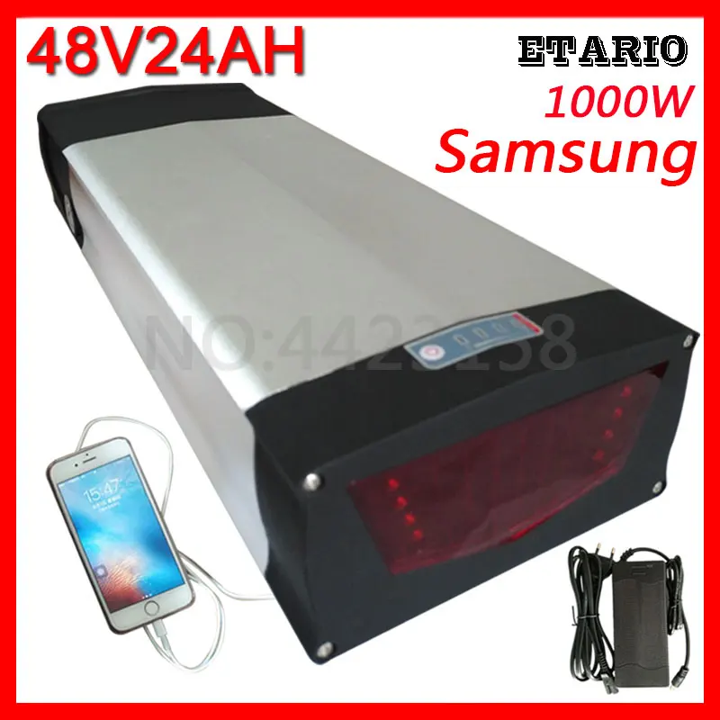 Аккумулятор для электровелосипеда Samsung 48 В 1000 Вт 750 500 25 Ач 20 21 24 Ач|Батарея