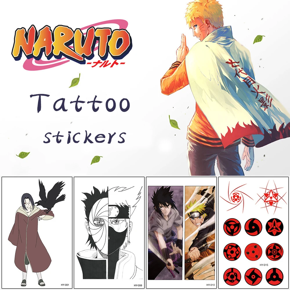 Временные татуировки LEDH Мультяшные аниме для мальчиков наклейки рук ног боди